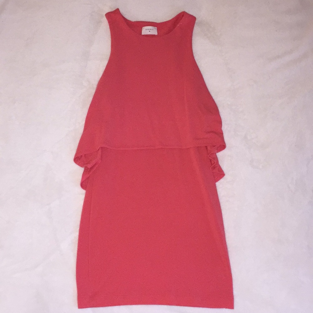Everly Coral Layered Dress